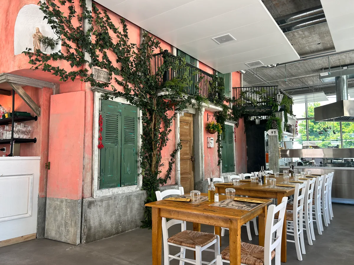 Das Restaurant Santa Pizza in Wetzikon. «Santa Pizza» in Wetzikon.